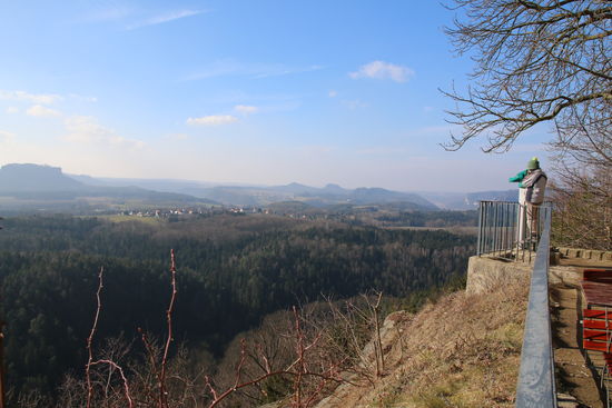 Blick von der Brand- Aussicht in Richtung Pirna
