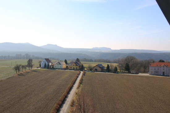 Blick vom Turm auf den Ort