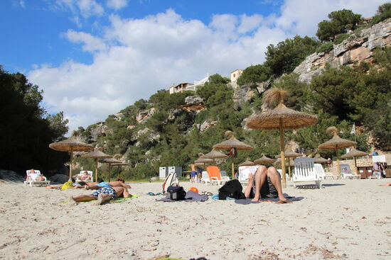 Hier relaxen wir noch etwas, bevor es wieder nach Porreres geht,..