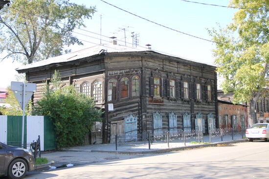 Eines der typischen Holzhäuschen