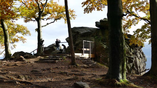 Der neugeschaffene Aussichtsounkt oberhalb der Todeskurve