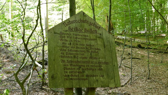 Schön ist diese alte Info- Tafel