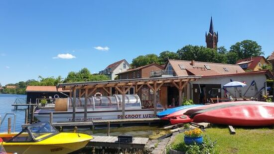 Unser E- Boot der Fa. Boots- Berg