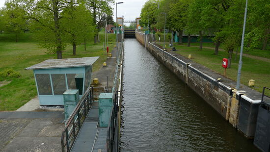 Die Schleuse in Parey