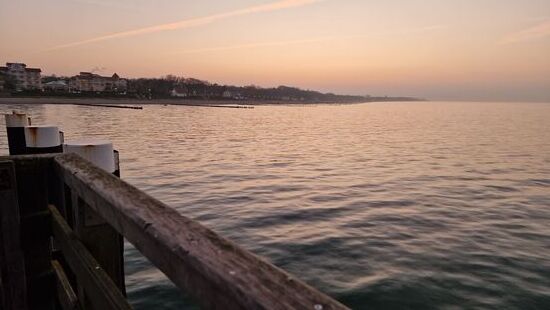 Abends auf der Seebrücke in KÜhlungsborn-Ost