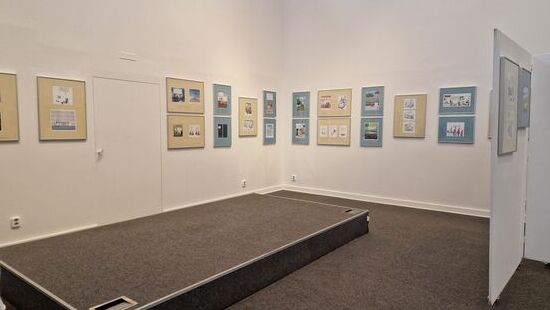 In der Karikaturenausstellung