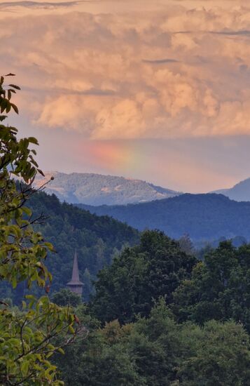 Ein Regenbogen in der Ukraine