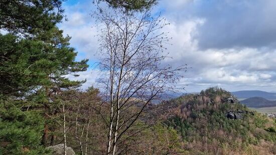 Blick zum Papststein.