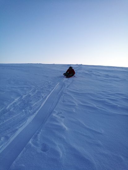Die Abfahrt sieht rasanter aus, als sie am Ende tatsächlich war.