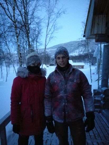 ... oder an der Jacke.