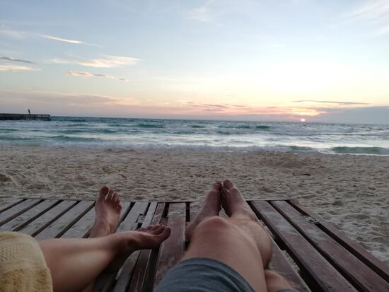 Sonnenaufgang am Meer