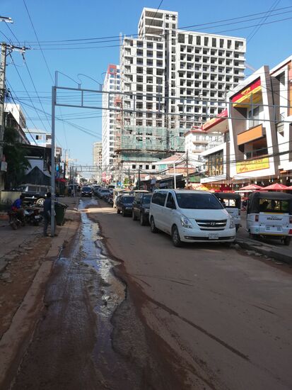 Sihanoukville - Eine Mischung aus Staub und Chinesen.