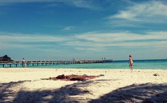Eine Runde Frisbee war aber auch wirklich das Äußerste an Bewegung in den vier Tagen auf Koh Rong.