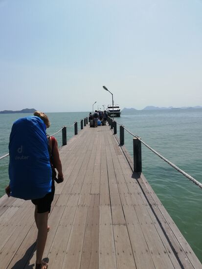 Auf die Fähre von Chumphon nach Koh Tao