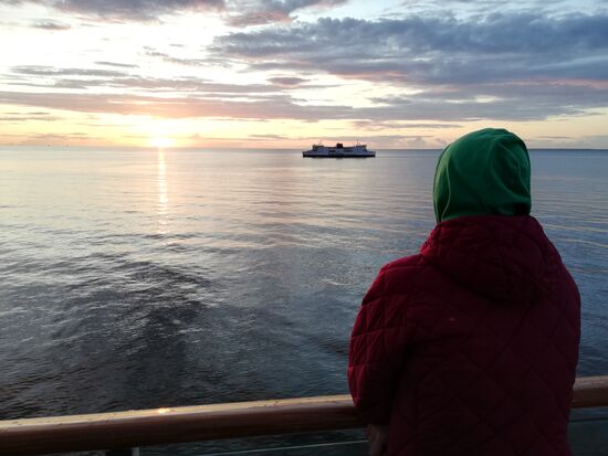 Mit dem Zug auf die Fähre - klingt komisch, ist aber so