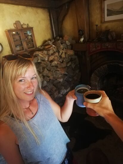 Zum Abschluss ein Getränk im Grünen Drachen