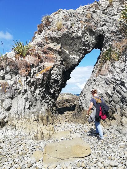 Zurück geht es dann über den Strand.