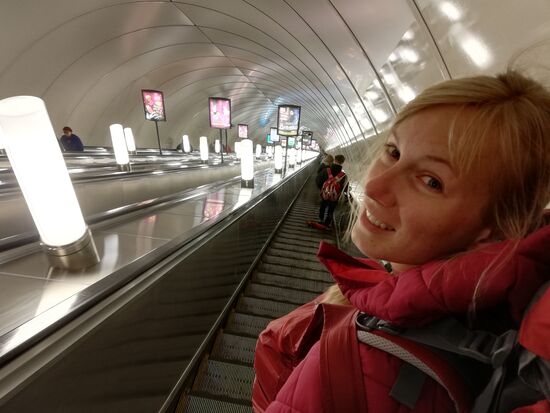 Hinab in die tiefste Metro Russlands und eine der tiefsten der Welt.