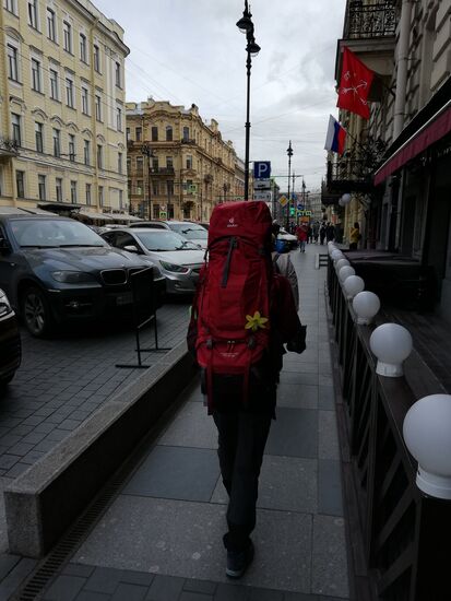Auf dem Weg zur Unterkunft sind wir immer in voller Montour unterwegs