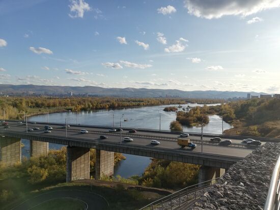 Krasnojarsk hat eine Millionen Einwohner, doch die Natur ist hier allgegenwärtig.