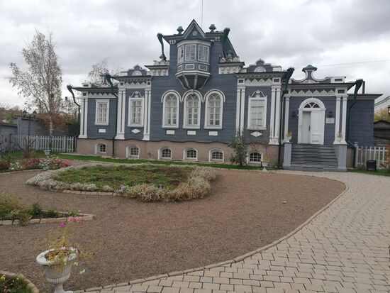 Das Haus eines Dekabristen, den kulturellen Schöpfern Sibiriens.