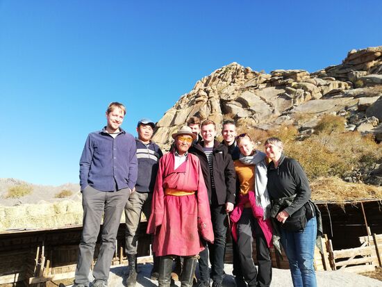 Unser Gastgeber (86) war eine wahre Frohnatur.