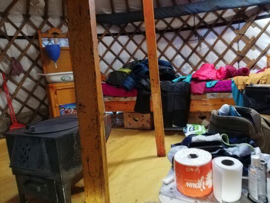 ... denn der alte Ofen hält die Wärme nicht lang.