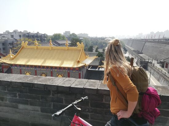 Auf der Stadtmauer von Xi'an