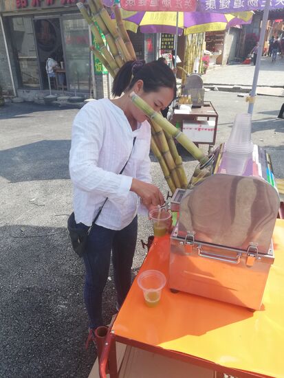 Bambussaft oder so. War okay, aber nicht überragend.