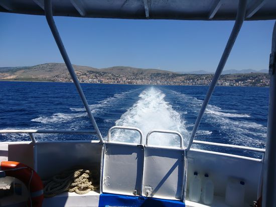Blick zurück nach Saranda