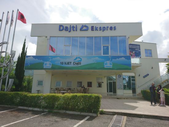 Die Talstation der Seilbahn