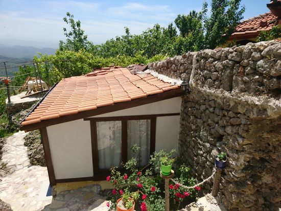 So schön lag mein Zimmer in der Unterkunft auf dem höchsten Punkt der Burg Kruje.