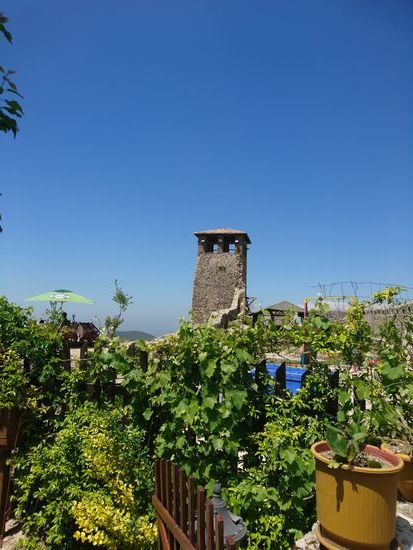 Der Burgfried der Burg Kruje