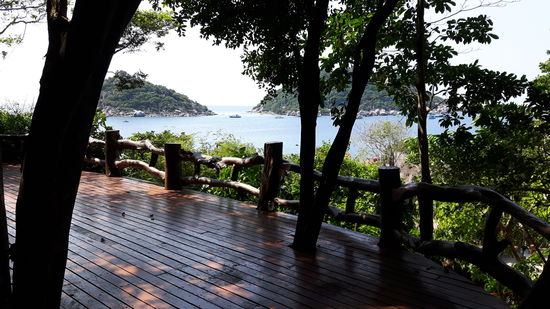 Blick auf Koh Naang Yuan Island ganz im Norden.