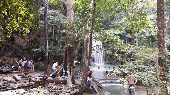 3. Stufe des Wasserfalls. Hier wurde die berühmte Szene aus dem Film "The Beach" gedreht.