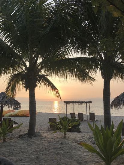 South Sea Island Sonnenuntergang