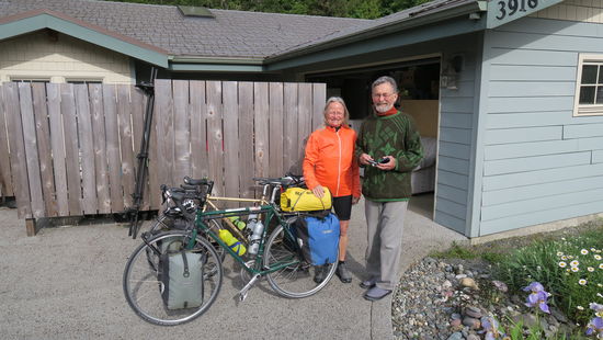 Unser warmshower host in Port Angeles, Micheal