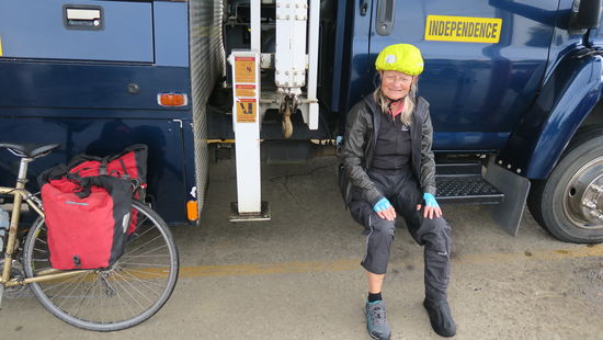 On the road - es regnet