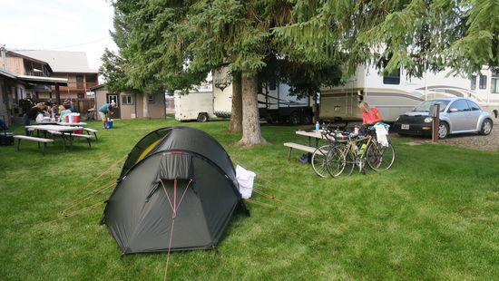 Cambridge - hinterm Motel, nach dem zweiten Aufbau