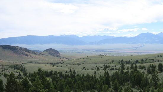 600 hm hinunter ins Tal - Madison River