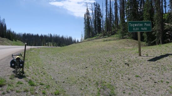 Der zweithöchste Pass des TransAmerica Bicycle Trails
