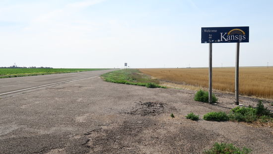 Einfahrt nach Kansas