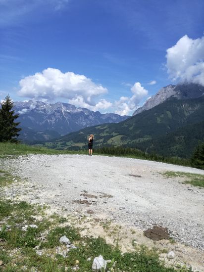 Die Ruhe und den Blick genießend