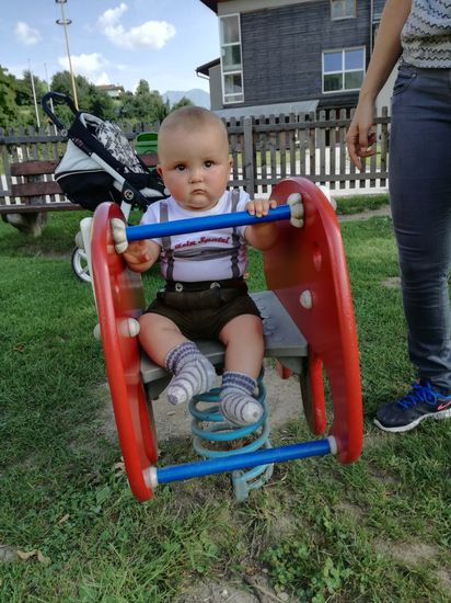 Mit seiner Lederhose