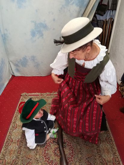 Oma und ihr Enkel hatten Spaß