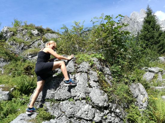 Aufstieg zur Oberhofalm, Filzmoos ein bekannter Skiort