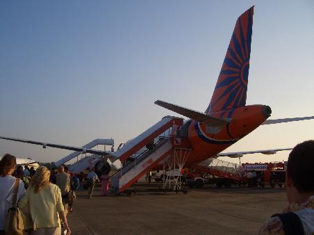 Unser Flugzeug von Goa nach Mumbai