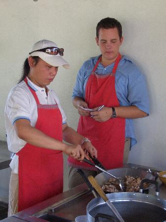 Micki unser Chefkoch und Thomas