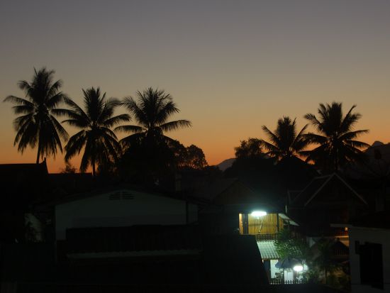 schoene Abendstimmung von unserem Guesthouse