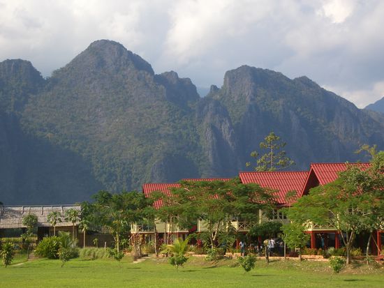 Aussicht vom Bungalow